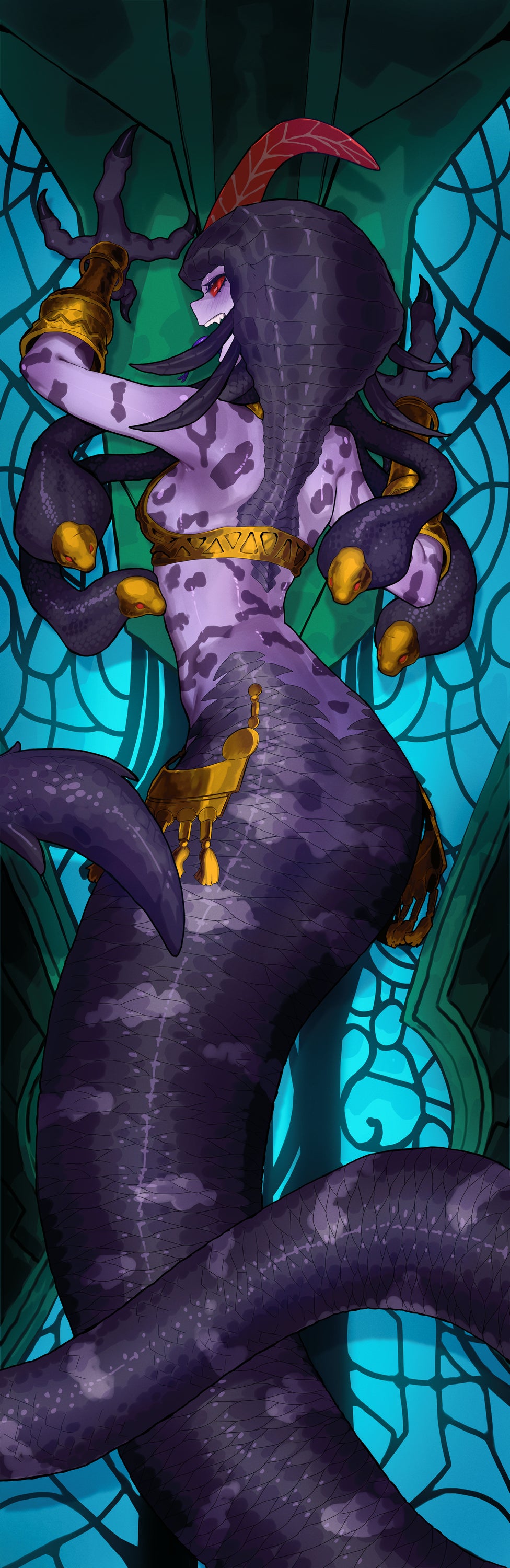 Melusine dakimakura back side